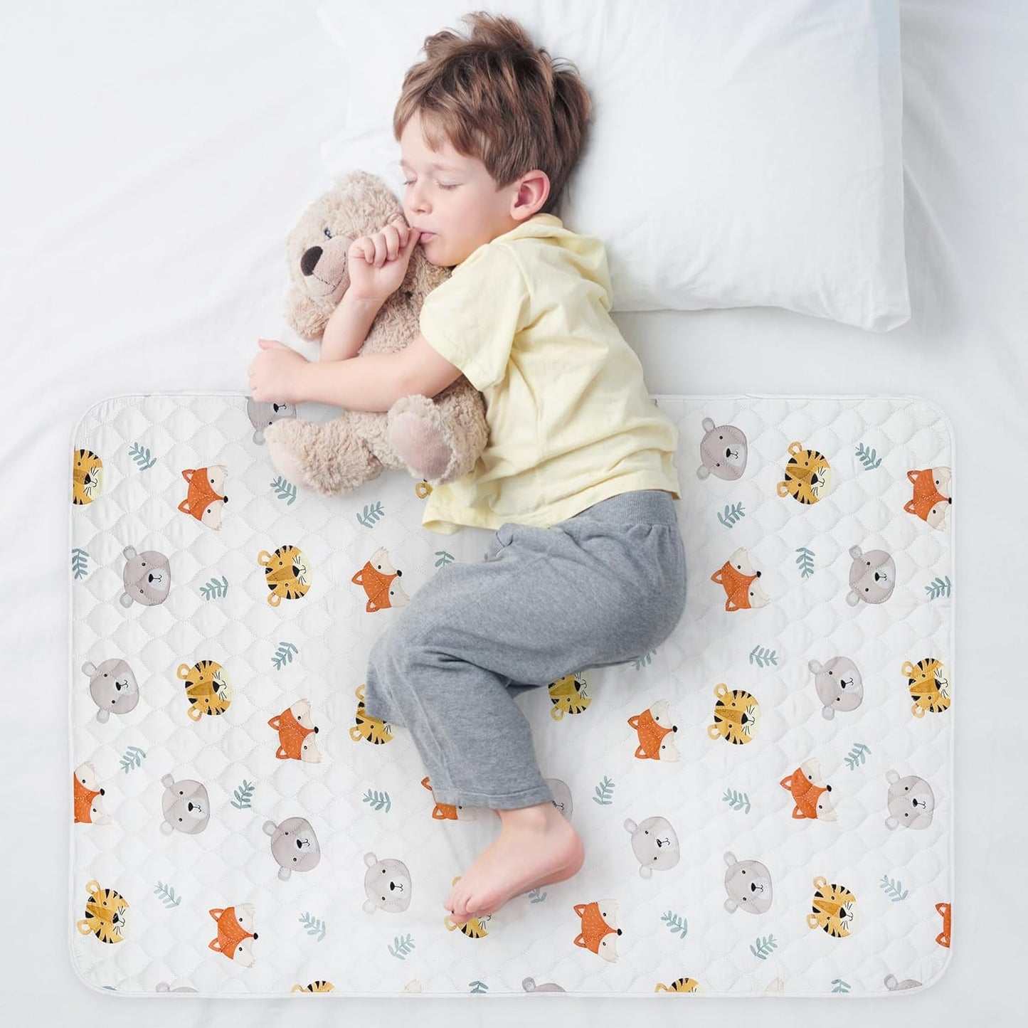 Organic Incontinence Pads for Kids - 5 Layer Waterproof Protectors