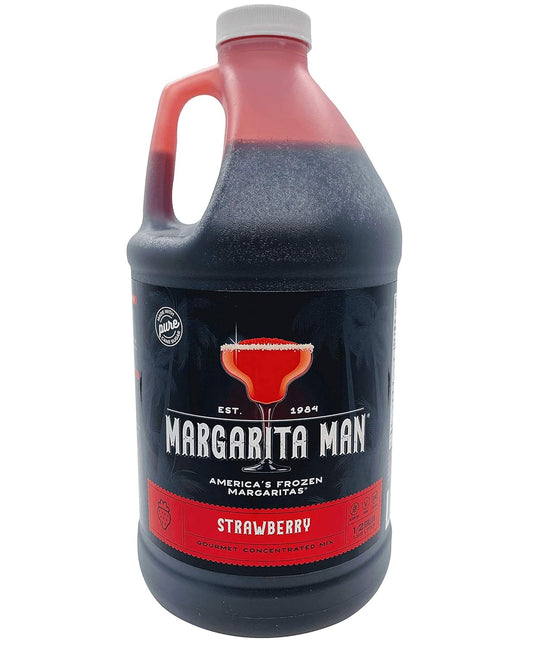 Premium Strawberry Daiquiri Mix | 64oz Bottle, Makes 56 Drinks | Pure Cane Sugar