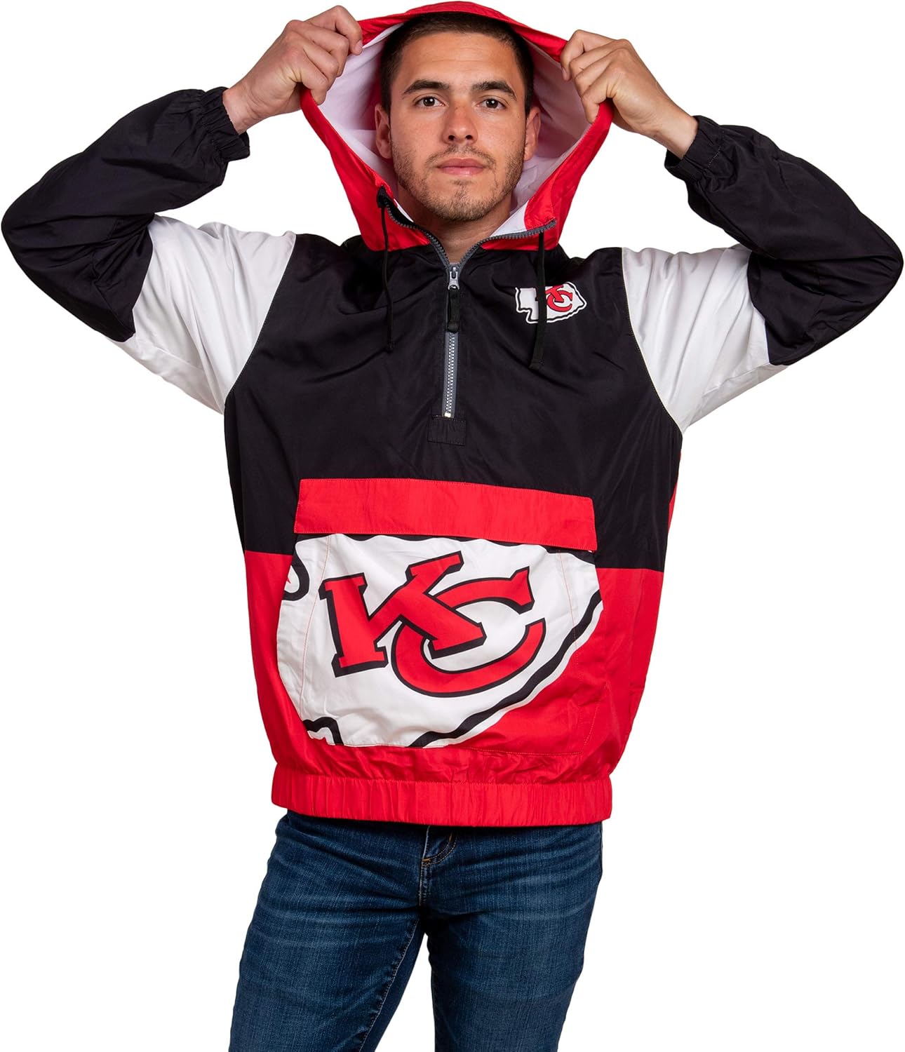 FOCO NFL Team Logo Warm-up Windbreaker for Ultimate Comfort