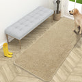 Dog Door Mat 59x24 Beige Chenille Mud Mat - Absorbent, Non-Slip