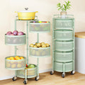 Fruit and Vegetable Basket Bowls 5-Tier Rotating Storage Rack
