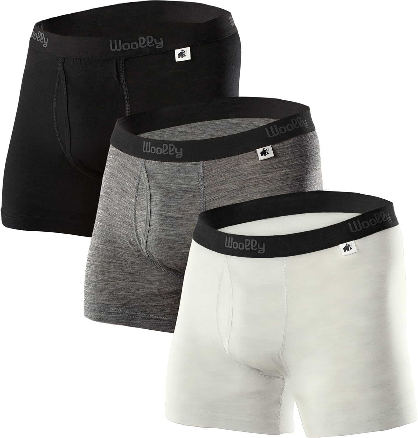 Premium Stink-Free Mens Merino Wool Boxer Briefs for Comfort