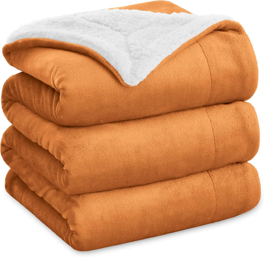 Bedsure Sherpa Fleece Blanket King Size - Thick Warm Plush