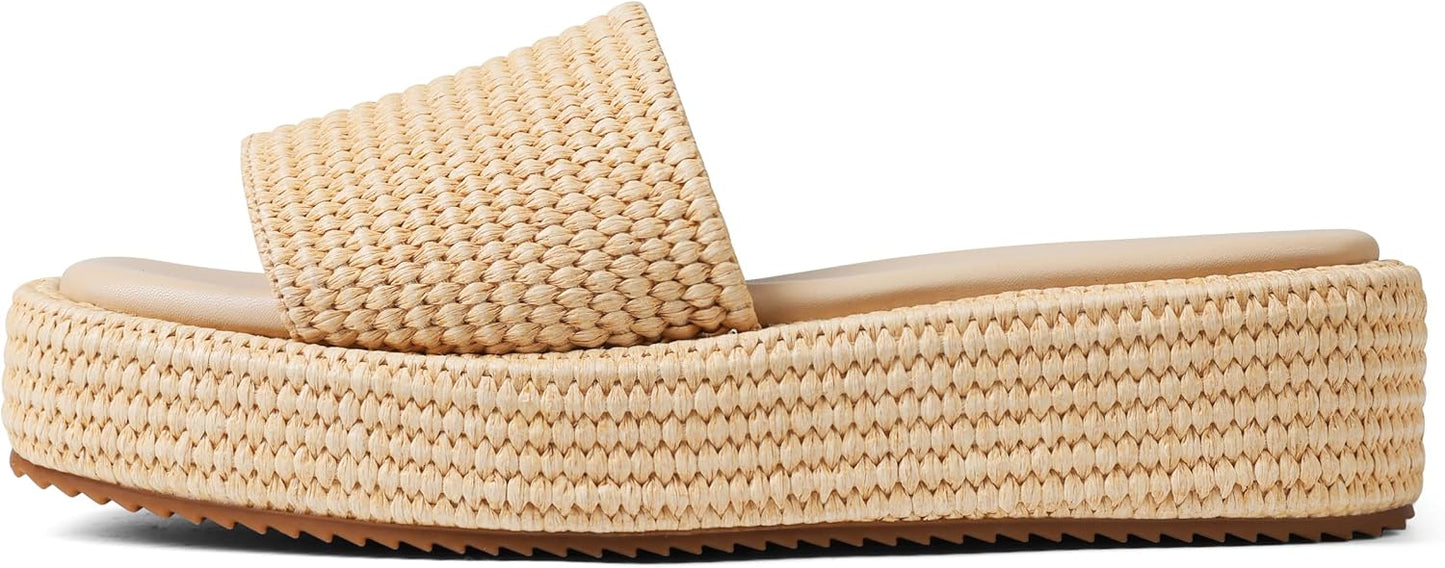 Platform Slip on Espadrille Sandals for Women - Stylish Wedges