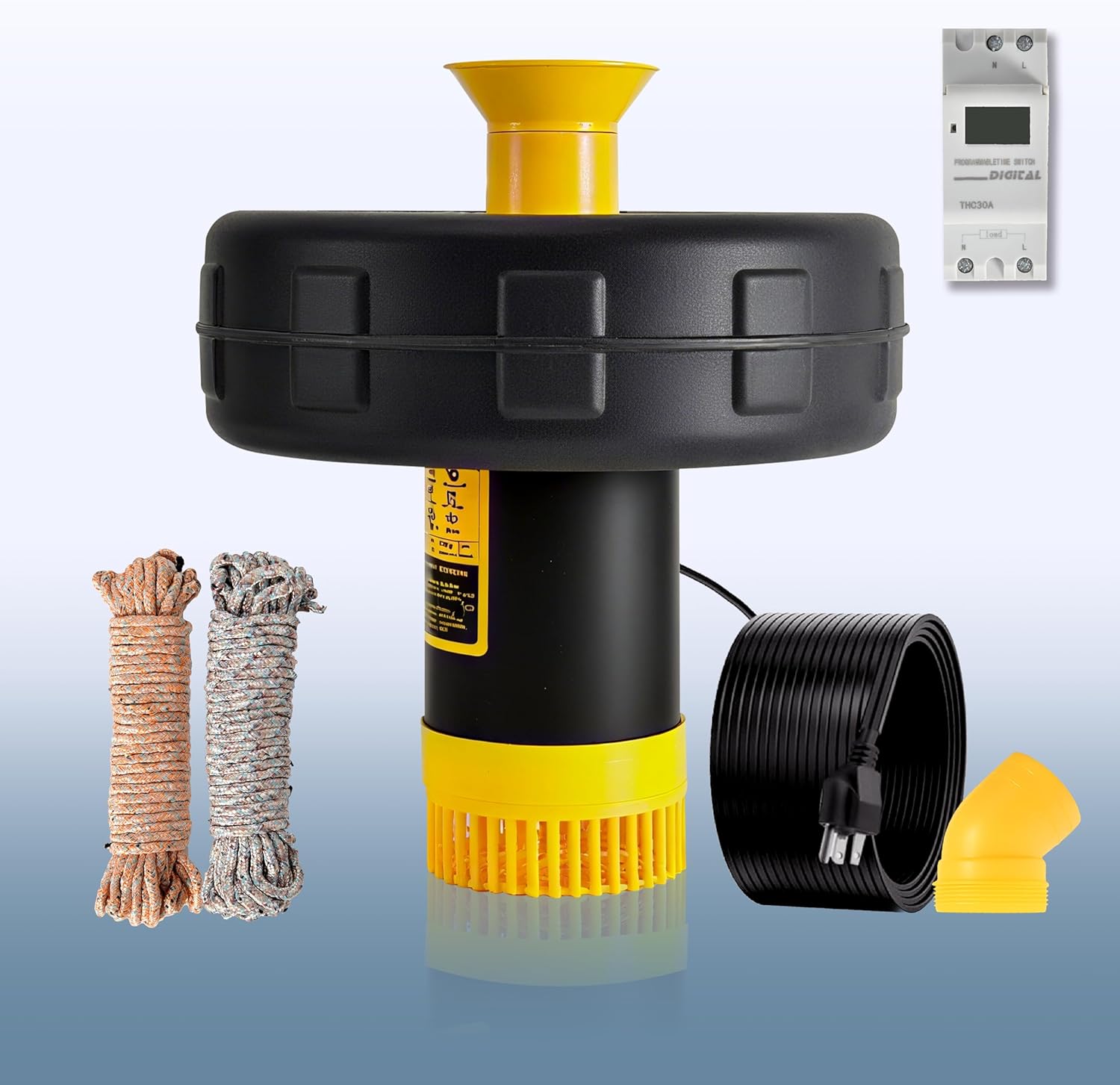 Pond Fountain Aerator Pump with Timer for Stunning Water Features