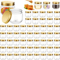 60 Pcs 3 oz Clear Plastic Jars with Lids for Storage and Gifts