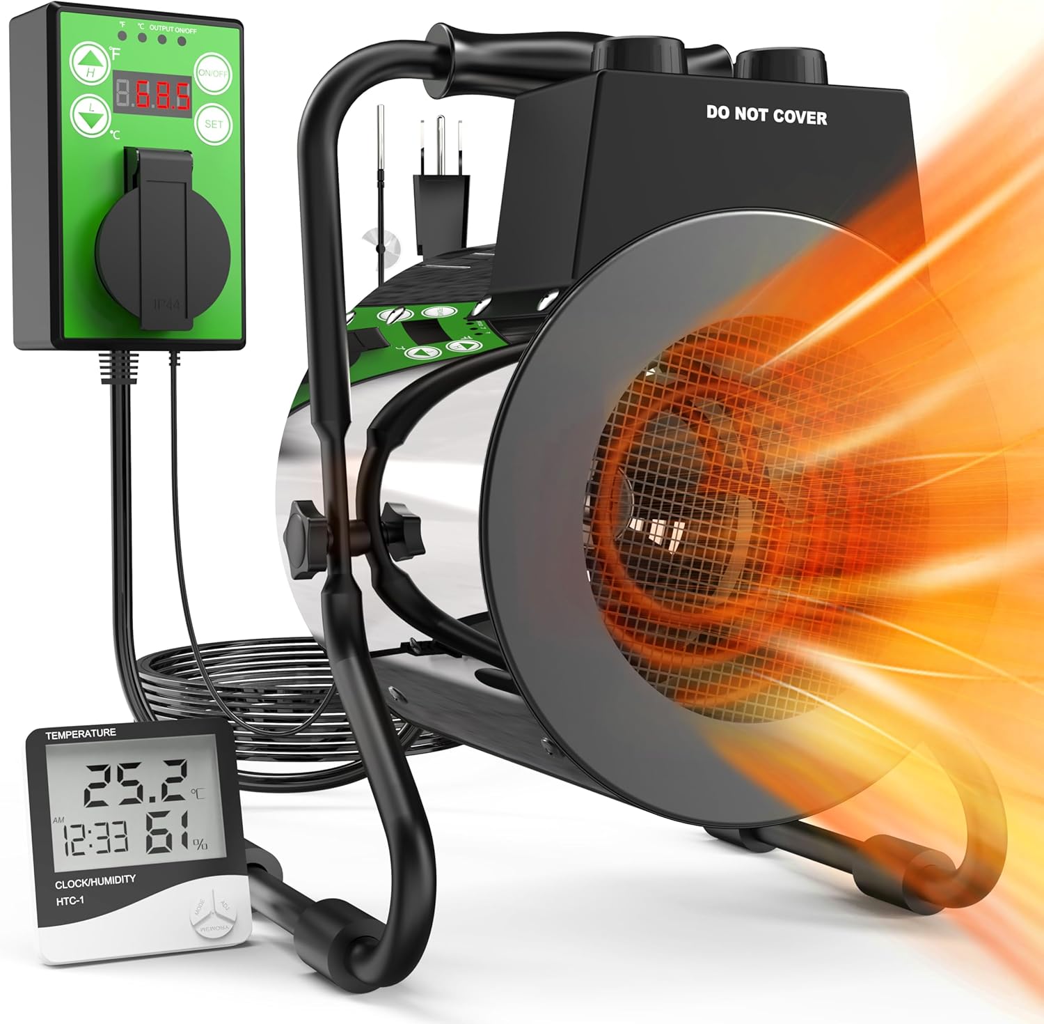 1500W Greenhouse Heater: Fast Heat & Overheat Protection