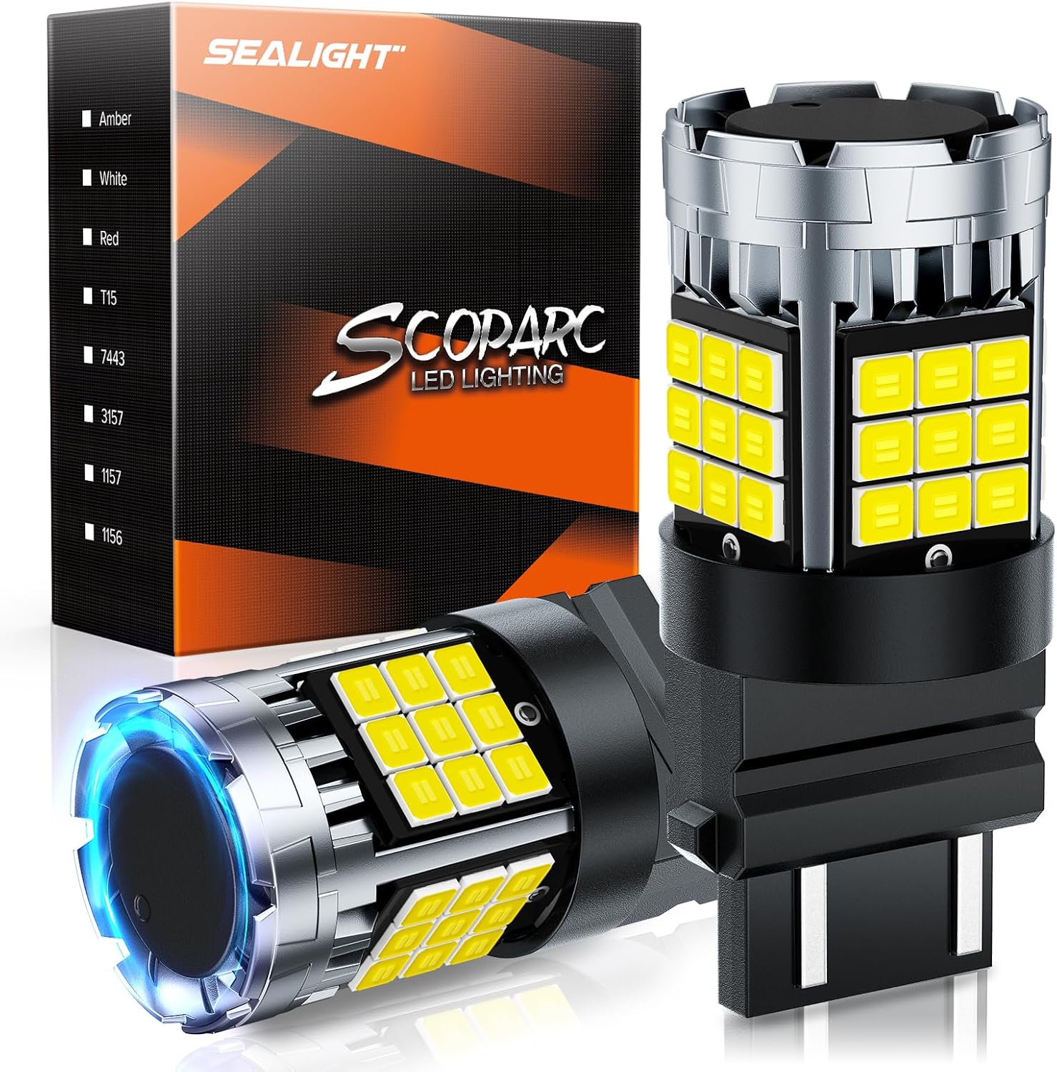 SEALIGHT 3157 LED Bulb Reverse Light: 600% Brighter & Error Free