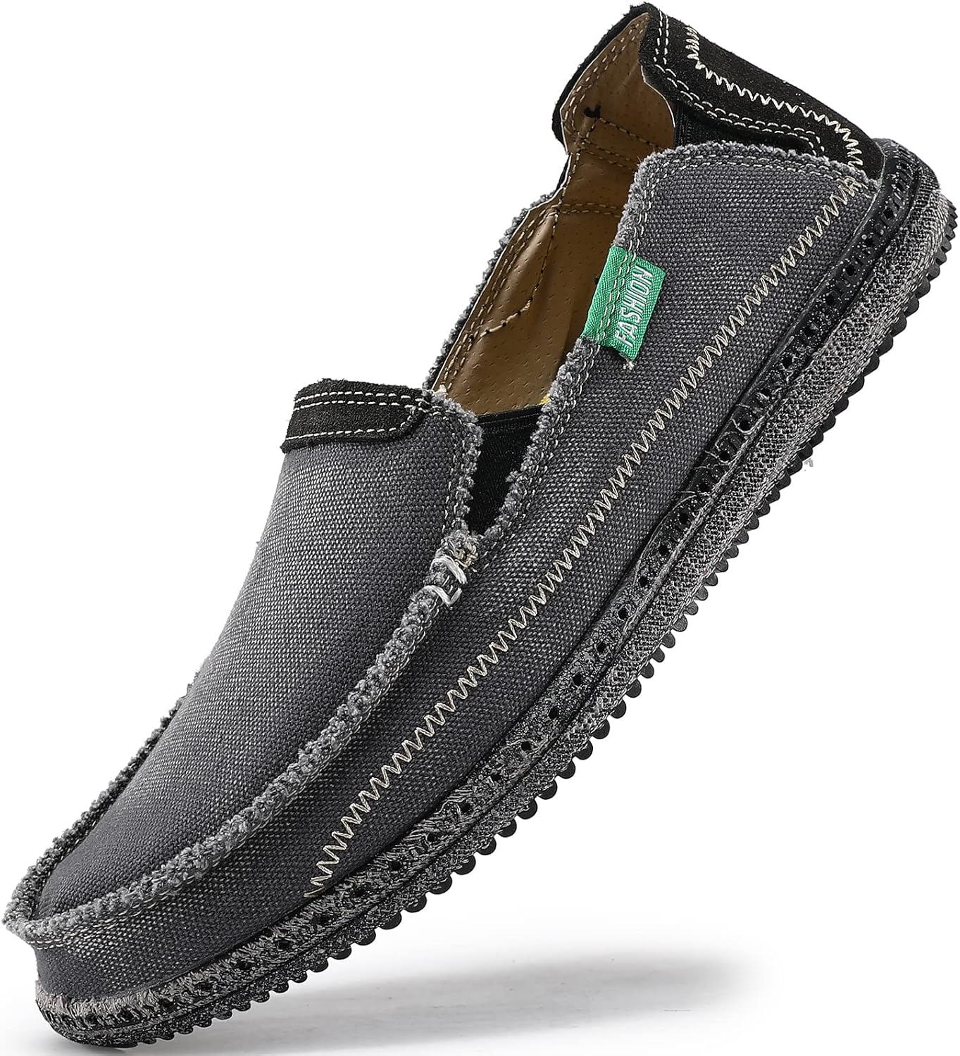 VILOCY Mens Slip on Deck Shoes for Casual Beach and Boat Wear