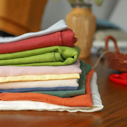 100% Linen Fabric by the Yard - Dusty Pink for DIY Projects