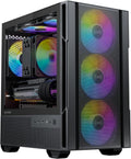 Micro ATX Case with 4 ARGB Fans - Mesh Airflow Focused