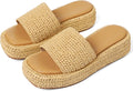 Platform Slip on Espadrille Sandals for Women - Bohemia Wedge Slides