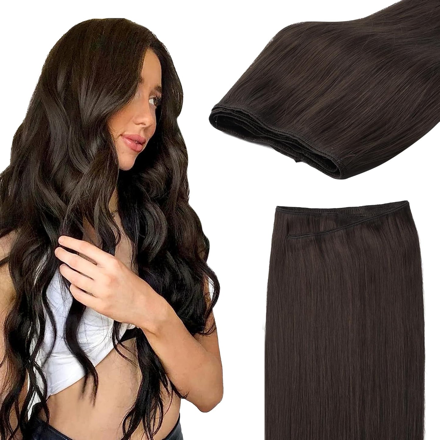 GOO GOO Sew in Hair Extensions for Silky, Natural Volume