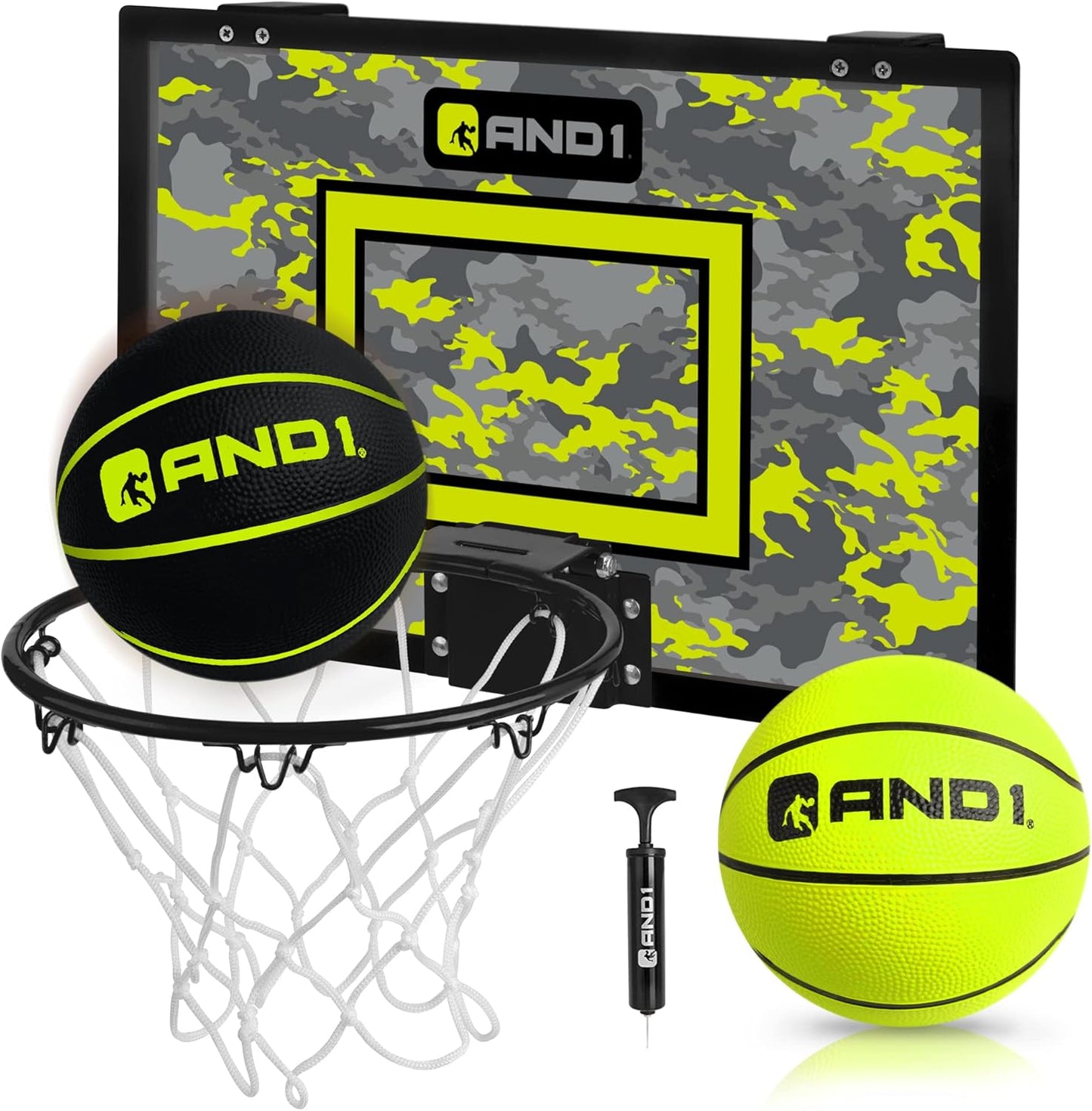 AND1 Over the Door Mini Basketball Hoop for Indoor Fun