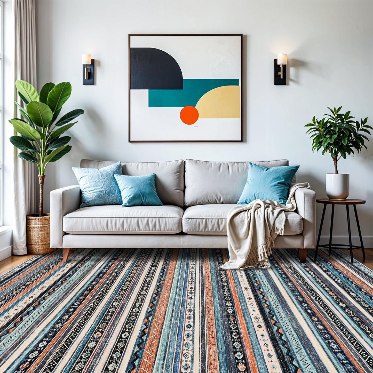 9x12 Area Rugs for Living Room - Large Washable Soft Carpet