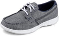 Skechers Go Walk Lite-15433 Boat Shoe - Lightweight Comfort laces