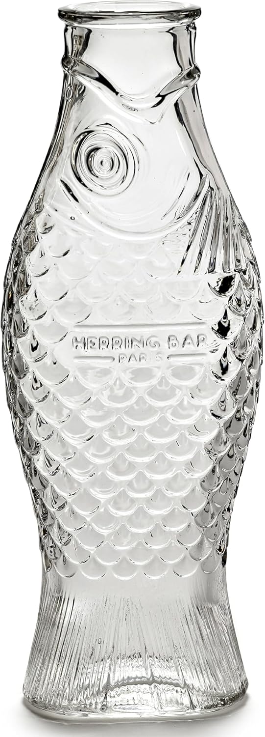 Fish & Fish Glass Water Pitcher by Paola Navone - 28.74 fl oz