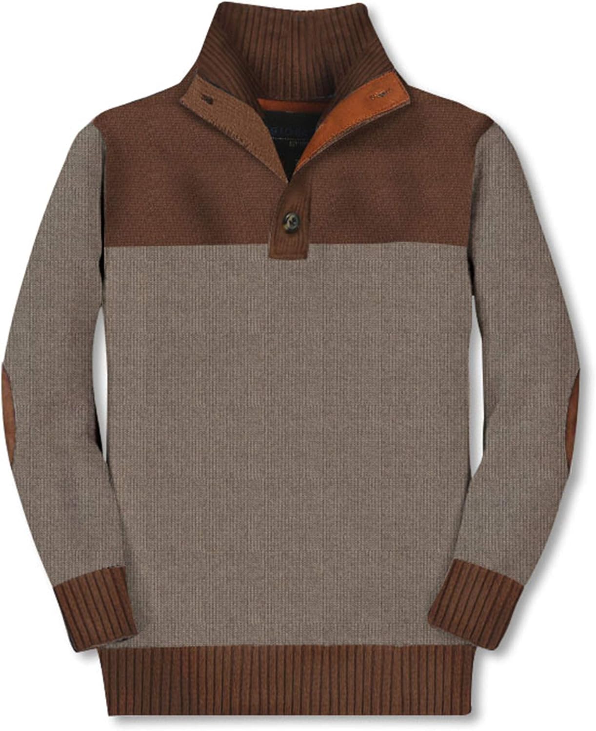 Gioberti Kids Cotton Button Down Collar Knitted Pullover Sweater