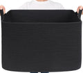 Large Woven Storage Basket 105L - Extra Large Cotton Rope Organizer