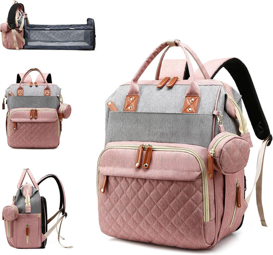 Lamroro Waterproof Diaper Bag with 3-in-1 Changing Station - Ultimate Convenience!