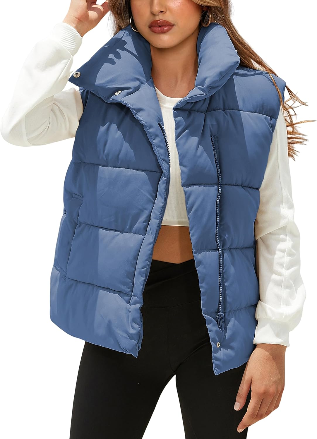 Himosyber Womens Puffer Vest: Lightweight Winter Warmth