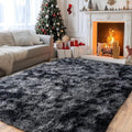 Large Rug for Living Room 6x9 ft Dark Grey - Soft Shag Area Rug