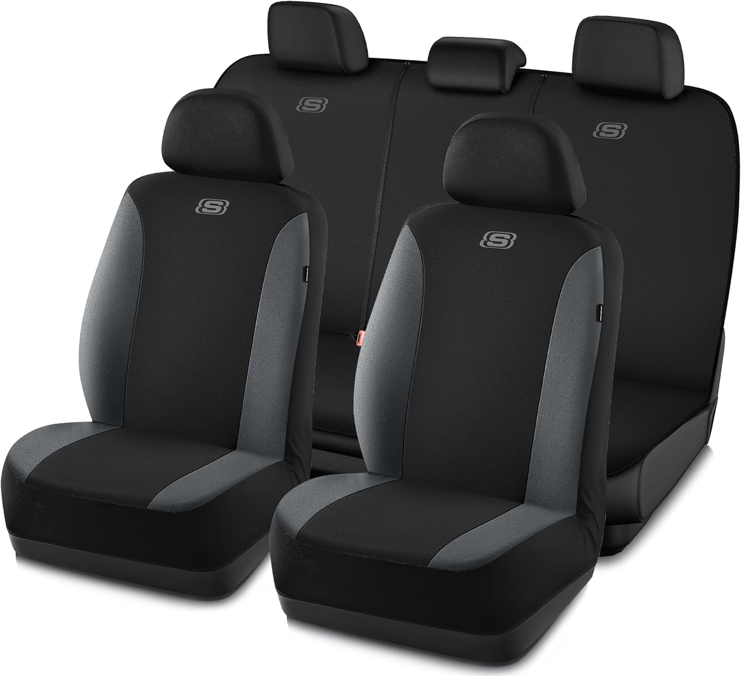 Skechers Premium Breathable Polyester Car Seat Covers Full Set