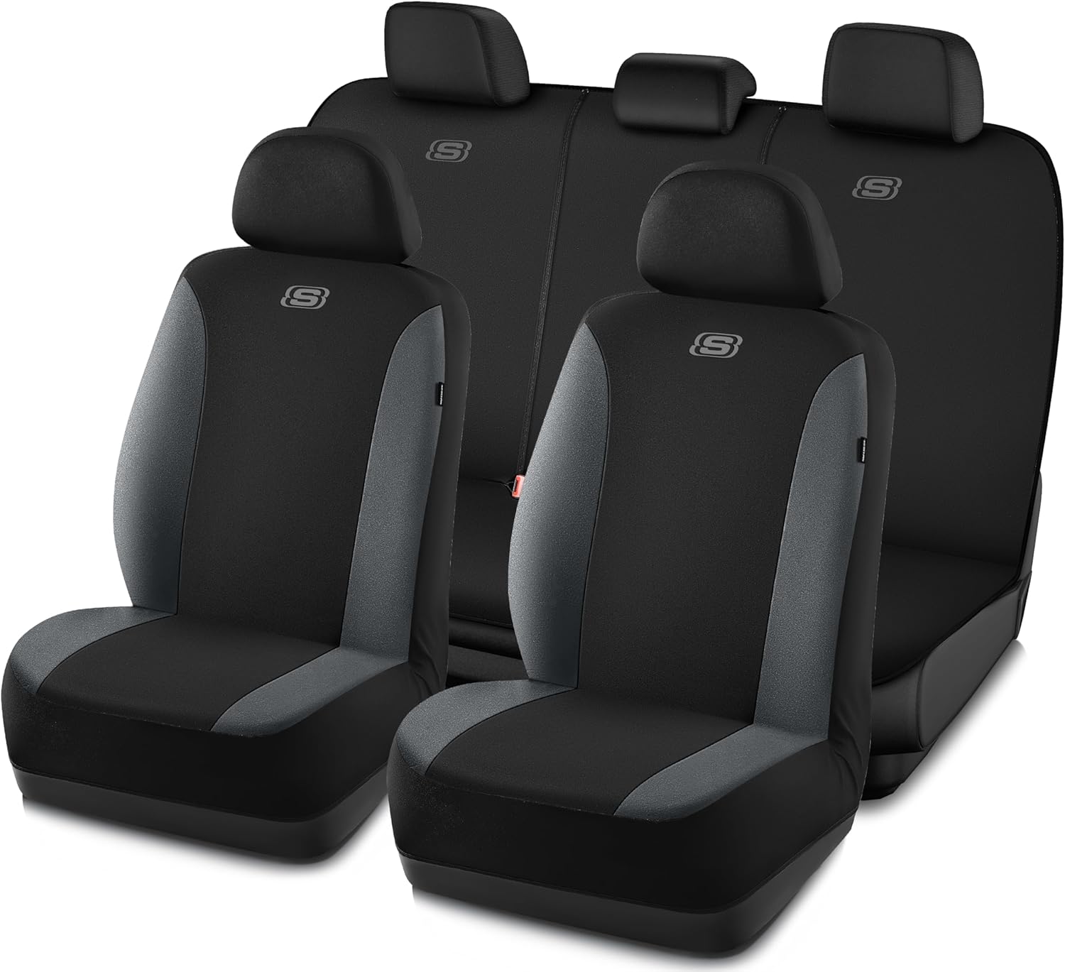 Skechers Premium Breathable Polyester Car Seat Covers Full Set