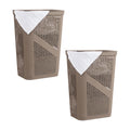 Mind Reader 60L Slim Laundry Hamper Set of 2 - Ventilated
