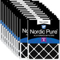 Nordic Pure 12x20x1 Pure Carbon Pleated Odor Reduction Filters - 24