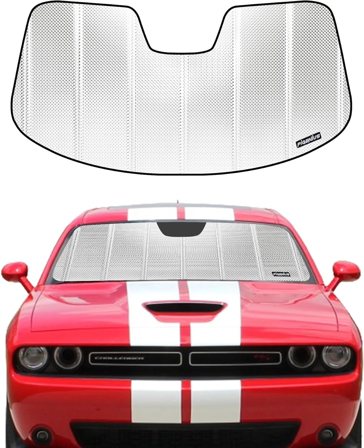 Windshield Sun Shade for Dodge Challenger 2015-2023 - BLAZBLOCK