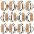 4 in Wedding Tambourines 24 Sets - Handheld Wooden Percussion