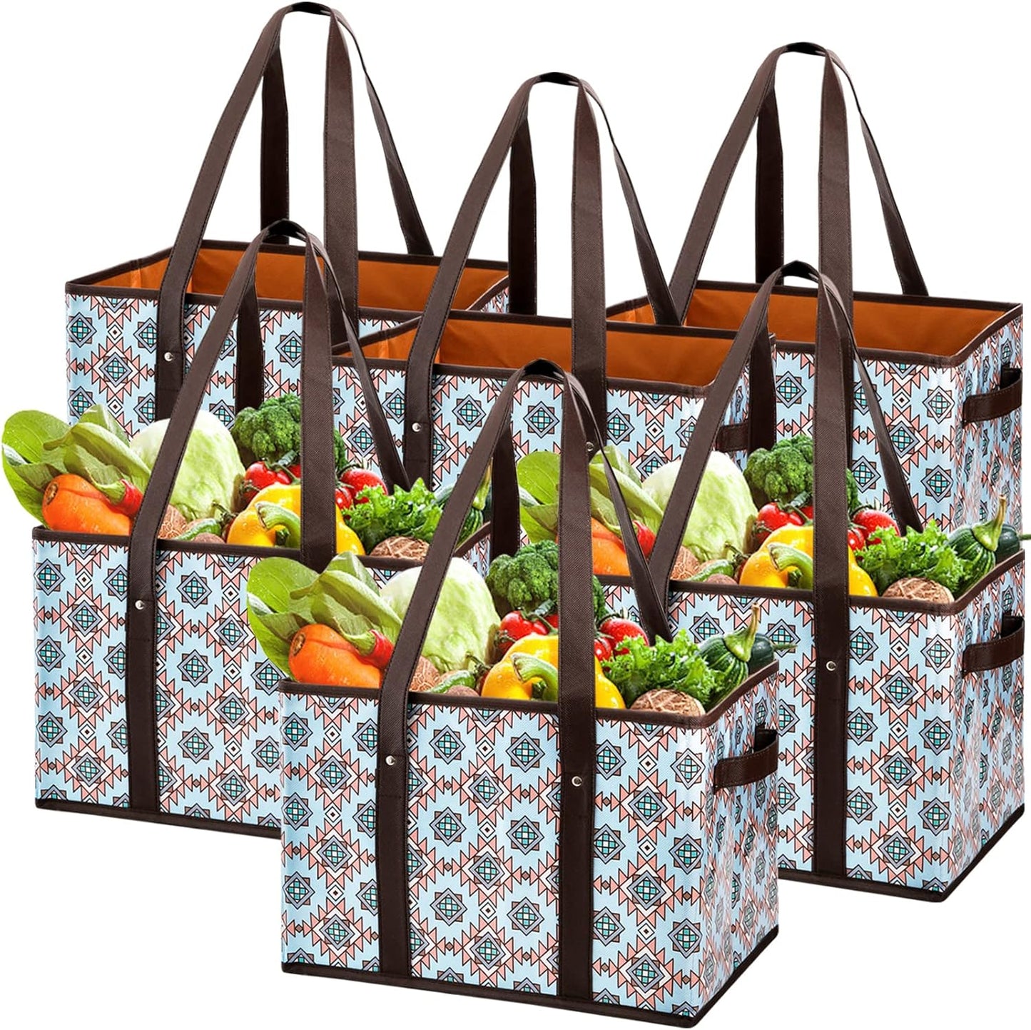 Durable Heavy Duty Tote Bags for Grocery Shopping and More