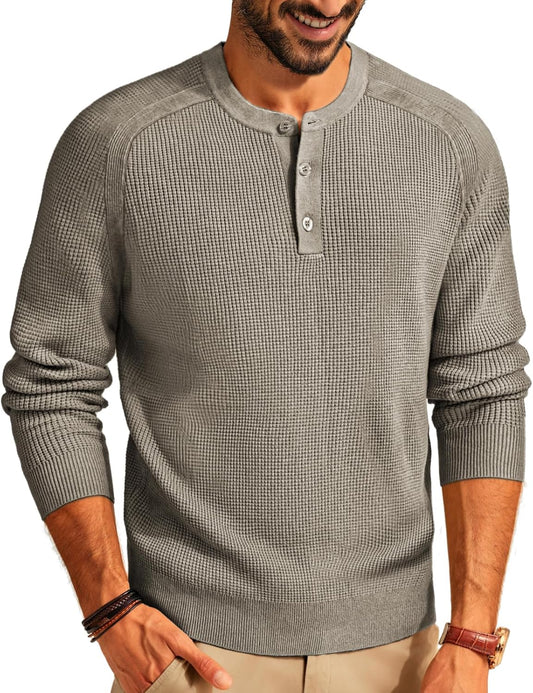 PJ PAUL JONES Men's Solid Color Soft Warm Pullover Sweater