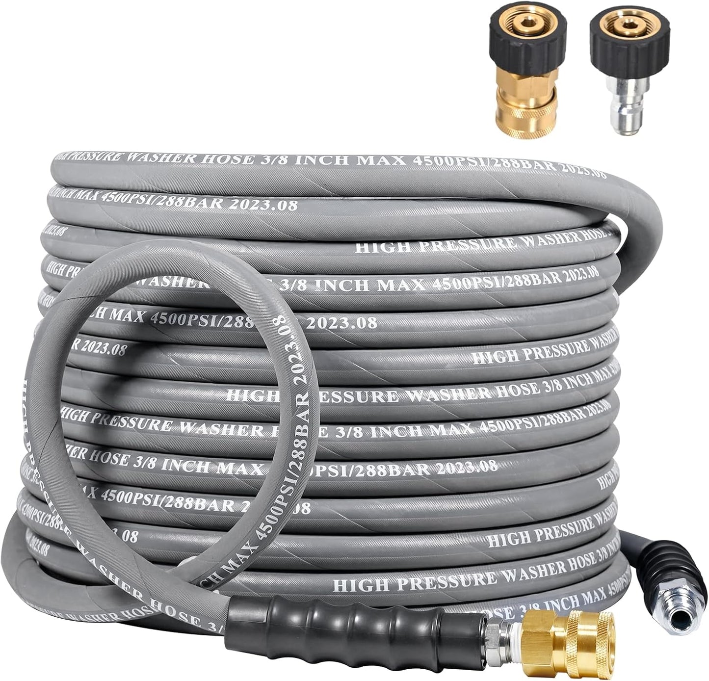3/8 Pressure Washer Hose 35 FT 4500 PSI for Hot Cold Water