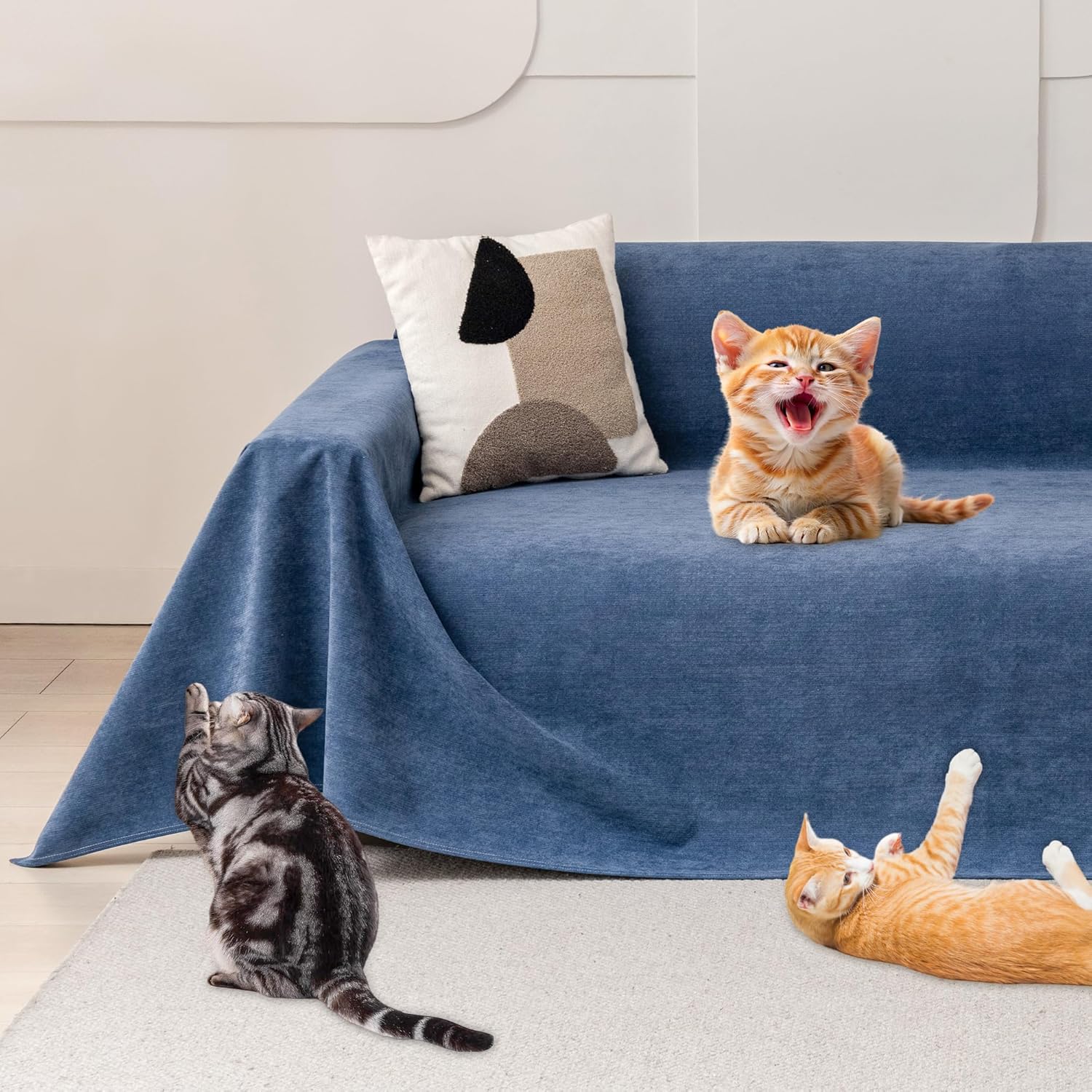 Cat Scratch Furniture Protector - Anti-Slip Waterproof Cover