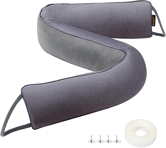 MAGZO Door Draft Stopper - 48 Inch Weighted Wind Blocker
