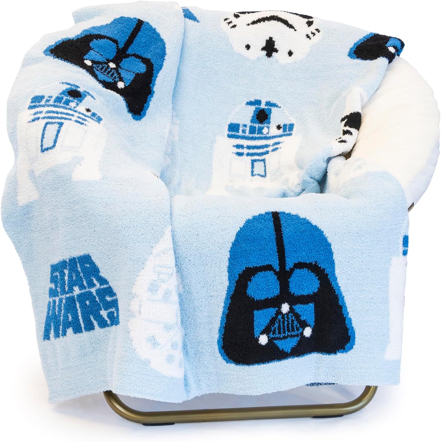 Star Wars Feather Knit Fluffy Throw Blanket - Darth Vader Design