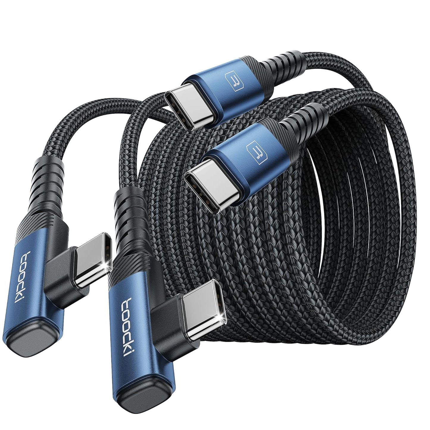 Fast 60W USB C Charger Cable 10ft, 2Pack - iPhone15 Pro/Samsung S23/S22