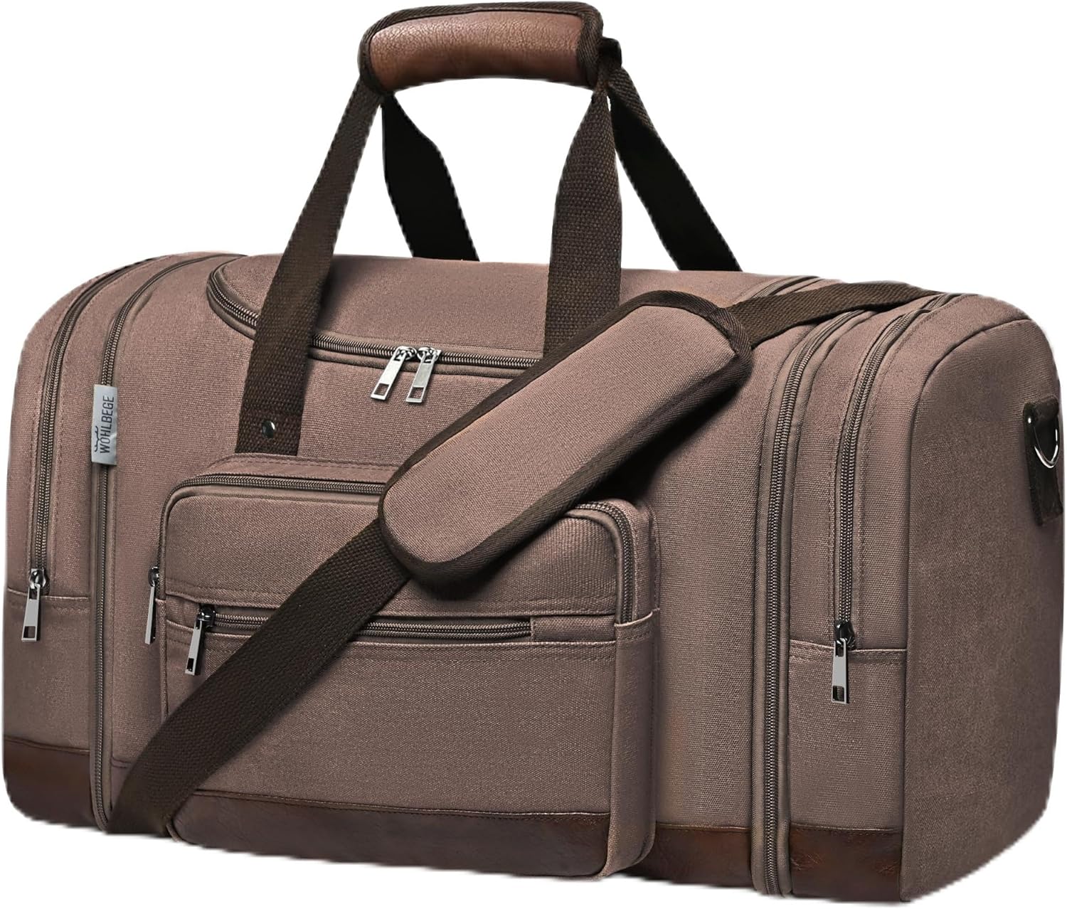 Wolhbege Duffle Bag for Travel with Expandable Design and Sleeve
