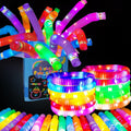 OceanWings 56PC Lights up Pop Tube Set for Kids and Adults - Fun Glow