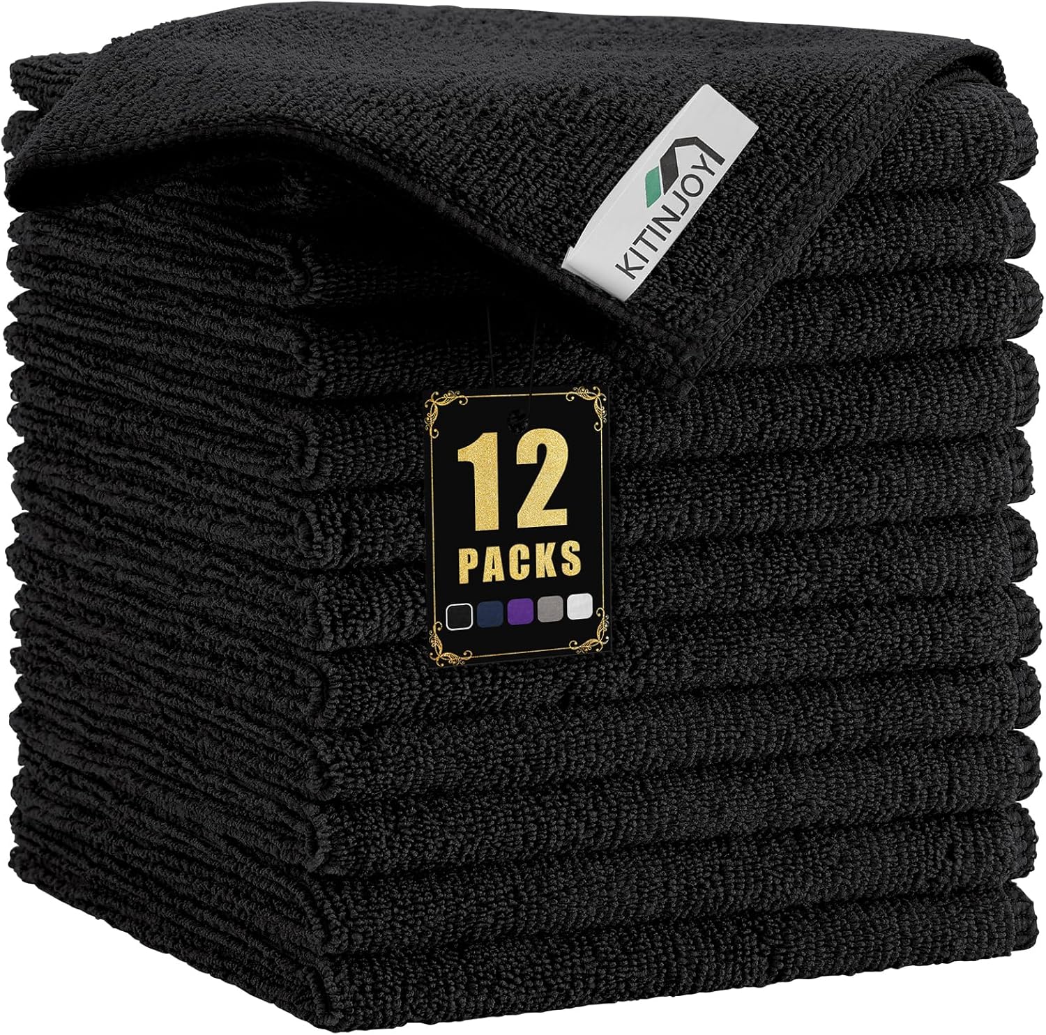 Ultra Absorbent Microfiber Cleaning Cloths by Kitinjoy