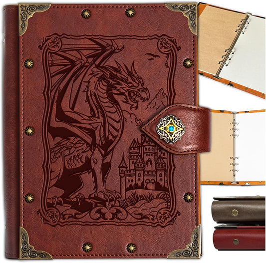 DUROTAN DND Notebook Vintage Dragon Journal for Dungeons and Dragons