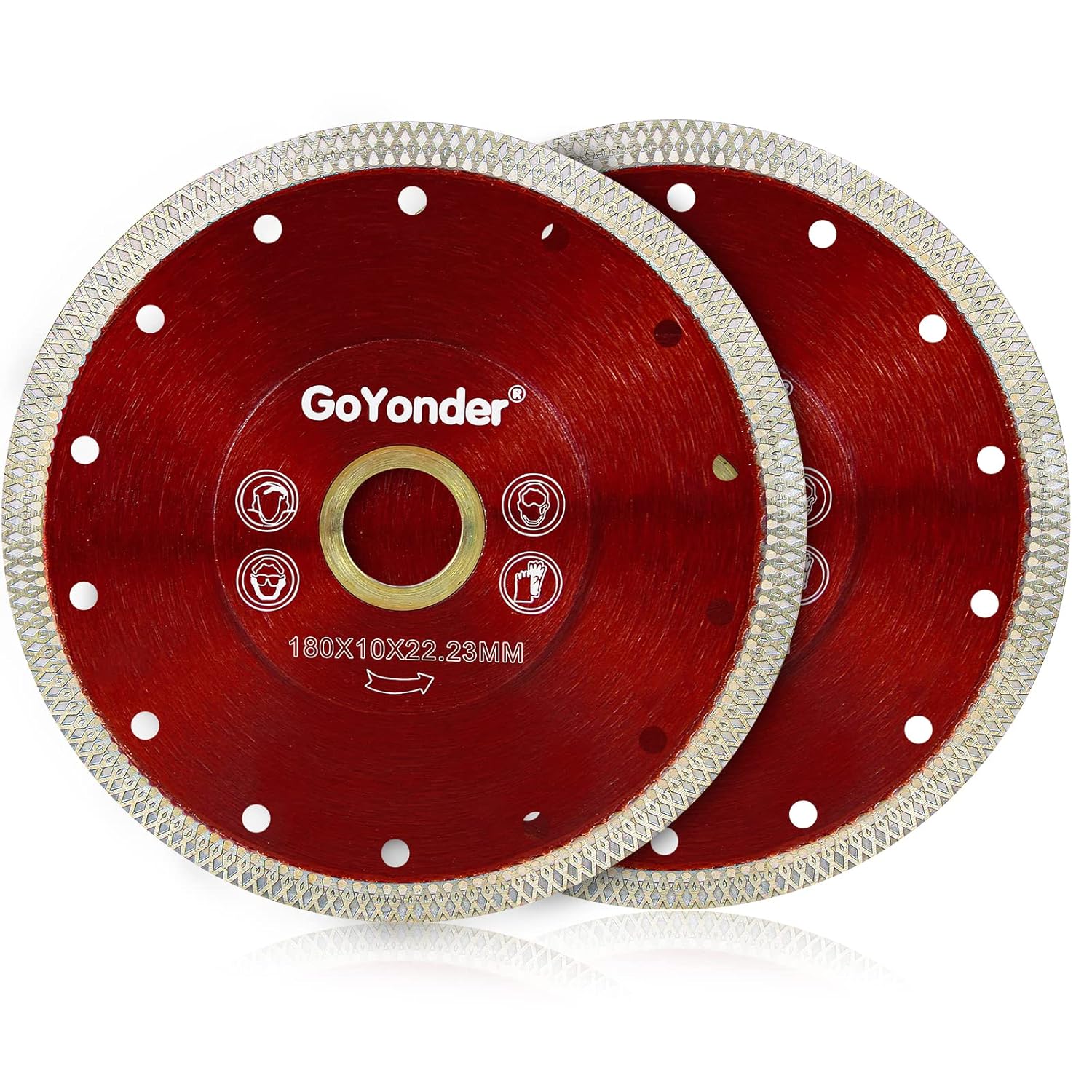 GoYonder 7in Diamond Saw Blade for Porcelain and Granite Cutting