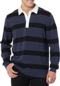 Men's Rugby Sweater - Comfortable Layering and Classic Look
