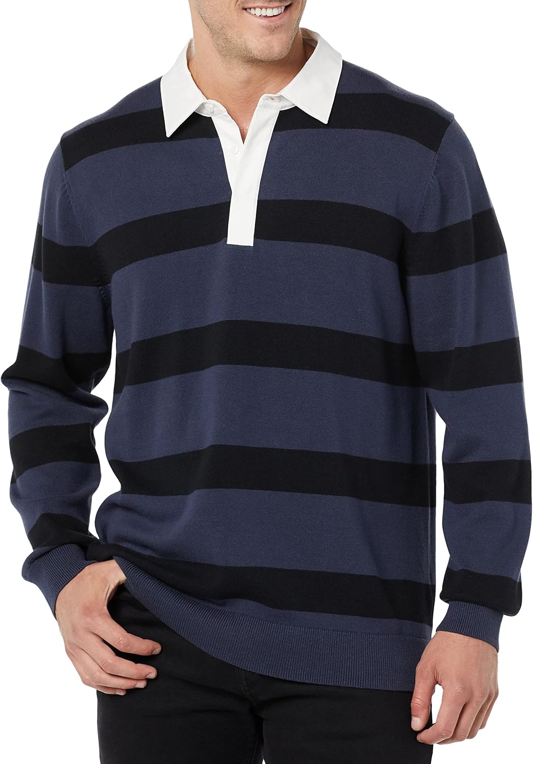 Comfortable Men's Rugby Sweater for Versatile Layering Options
