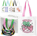 60 Pack Sublimation Blanks Tote Bags Bulk 13x15 in Canvas Tote Bags