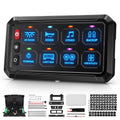 Bumbee Blue 8 Gang Switch Panel Multifunction - Durable 4-Mode Control