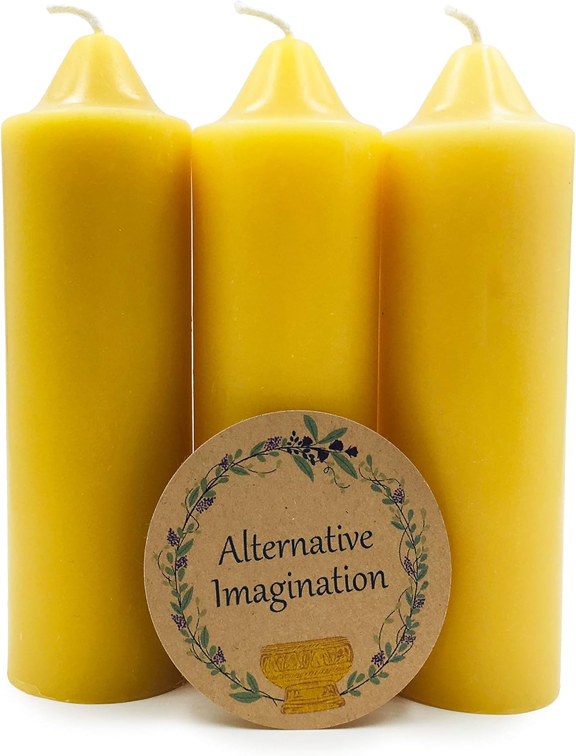 Pure Beeswax Emergency Candle Trio - Long Burn Time!