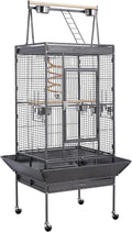 68-inch Rolling Play Top Parrot Bird Cage - Spacious Playtop and Locks
